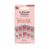 Elegant Touch false nails Dew Drop rosy pink - British product