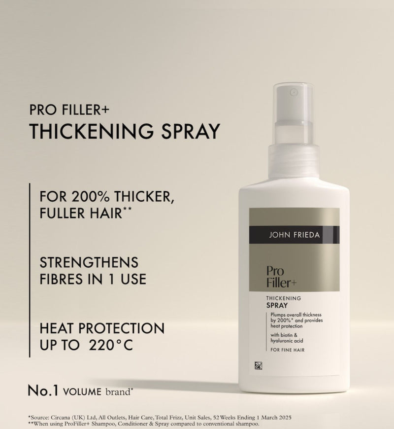 John Frieda Profiller+ Thickening Spray 150ml, imported from the UK
