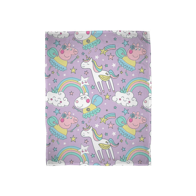 Peppa Pig fleece blanket with fairy pattern, 100x150cm, UK version