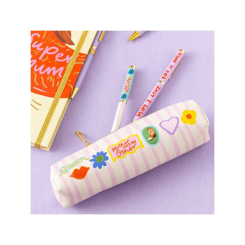 Eleanor Bowmer pencil case and pen set - British product