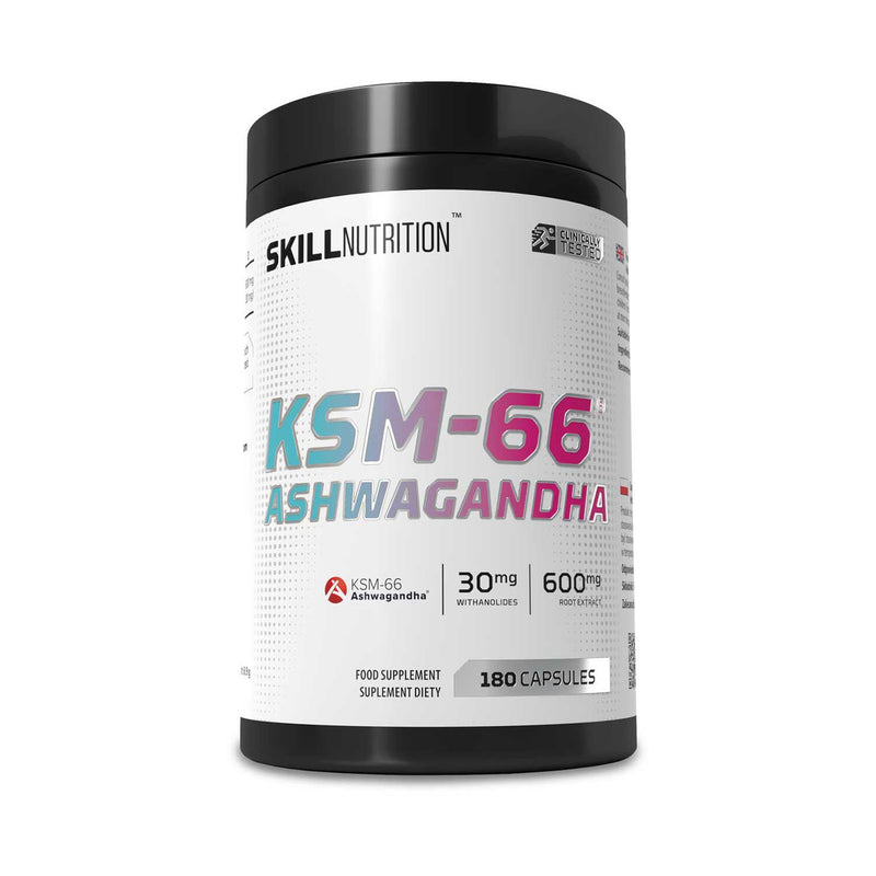 Skill Nutrition KSM-66 Ashwagandha vegan capsules 180s, UK version