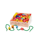 Bigjigs Toys lacing beads 90 beads 6 laces - British product