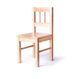 Bigjigs Toys natural wooden children's chair - British product