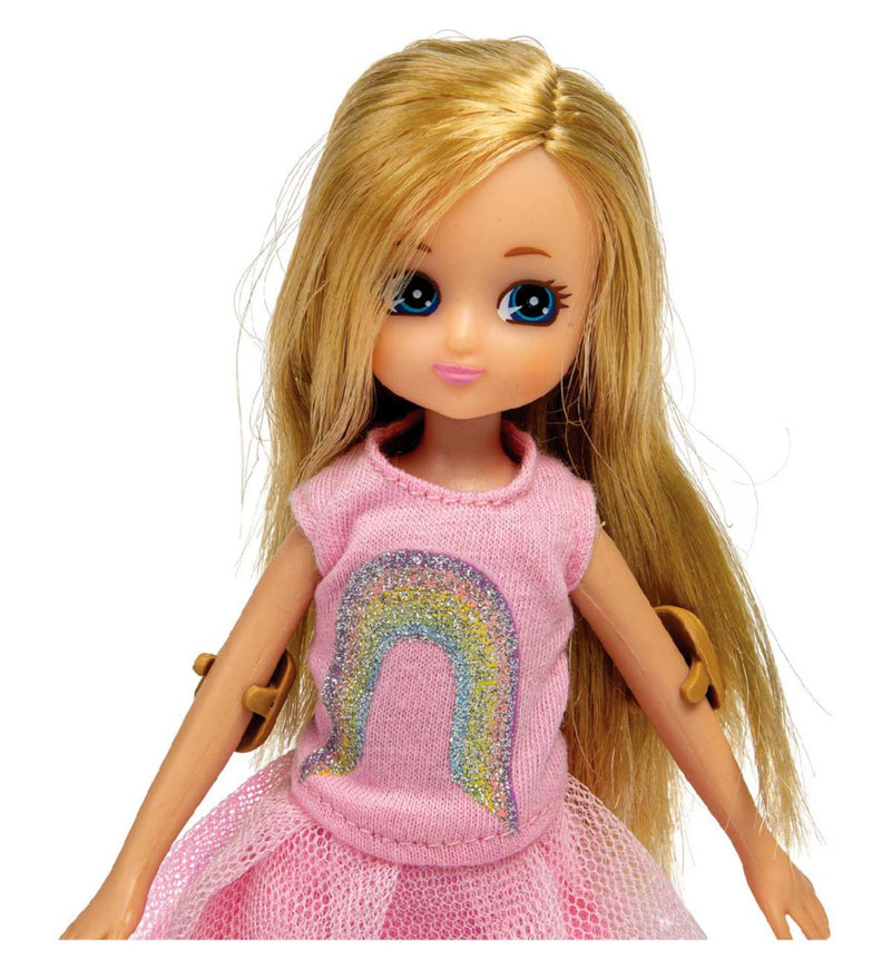Lottie Skate Park Doll with skateboard and helmet - British product