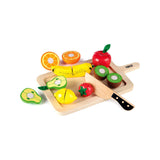Tidlo wooden cutting fruits chopping board and knife set, UK version