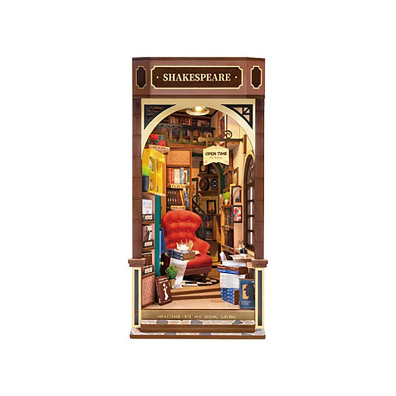 Menkind Book Nook Kit miniature bookshelf insert - British product