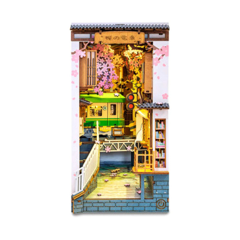Rolife Sakura Densya book nook DIY kit - British product