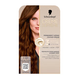 Schwarzkopf 7-57 Golden Copper Dark Blonde permanent hair dye, UK version