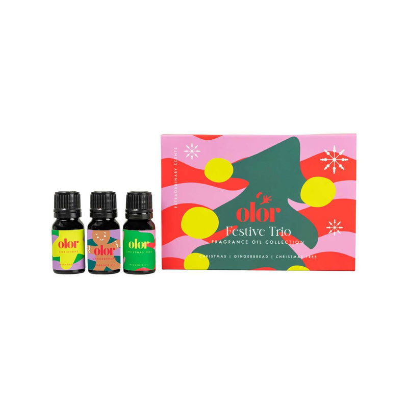Olor festive trio oil collection gift set, imported from the UK