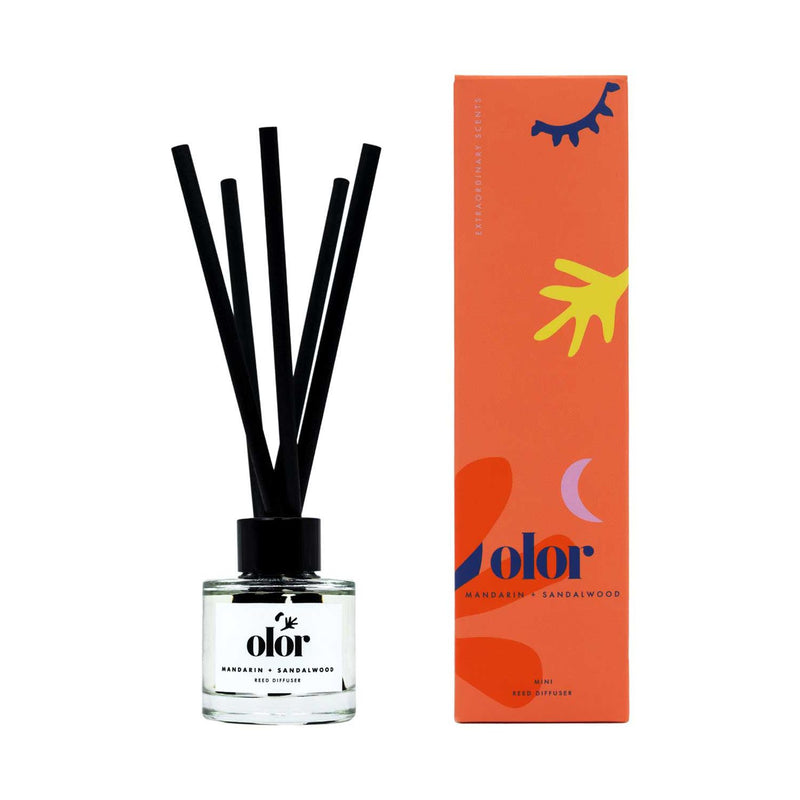 Olor mandarin and sandalwood reed diffuser 50ml (British brand)