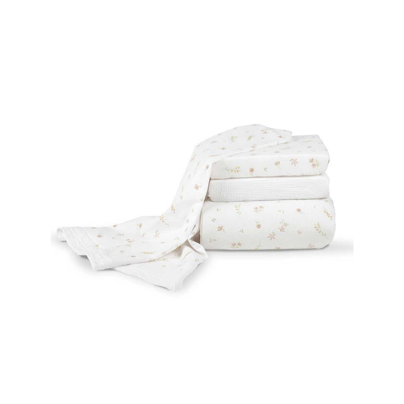 Cuddleco cot bedding set Cashmere Meadow - British product