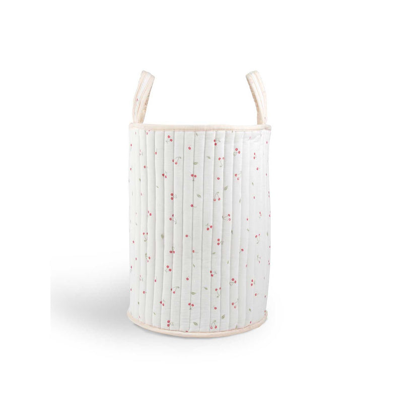 Cuddleco large laundry basket ditsy cherry print - British product