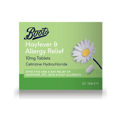 Boots Boots Hayfever & Allergy Relief 10mg Tablets 30 Tablets- Buy online at McGrocer