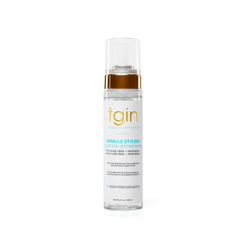 tgin Miracle Styling Setting Foam 236ml, imported from the UK