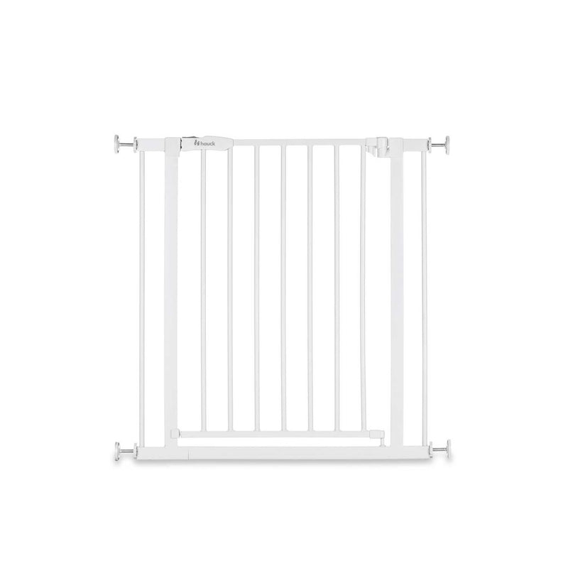 Hauck Open N Stop 2 white pressure fit baby gate, imported from the UK