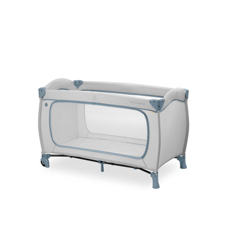 Hauck Sleep N Play Go Plus travel cot Dusty Blue, imported from the UK