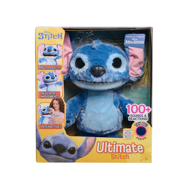 Just Play Stitch plush toy 43cm, imported from the UK