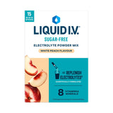 Liquid I.V. white peach electrolyte powder mix 15 sachets - British product