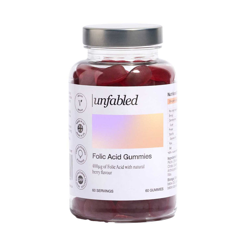 Unfabled Folic Acid Gummies 60s - British product