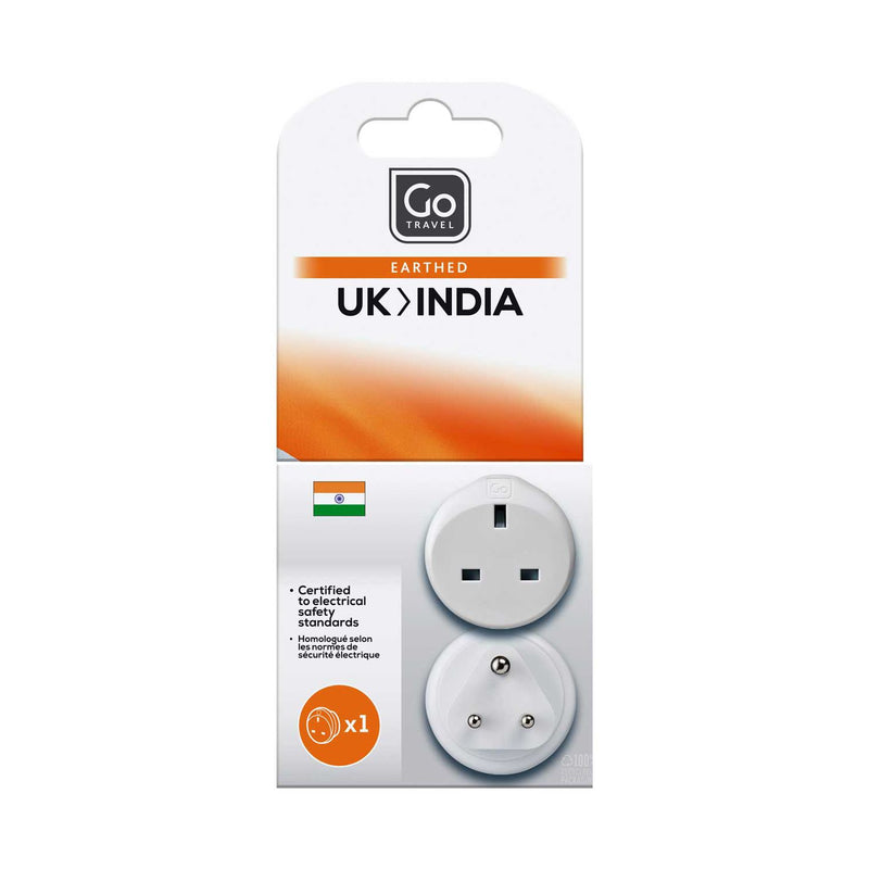 Go Travel UK-India adaptor - British product