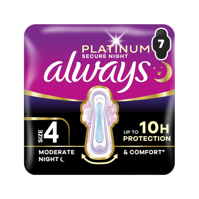 Always Platinum Night pads with wings, UK version