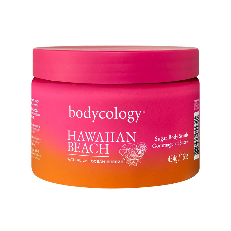 Bodycology exfoliating sugar body scrub Hawaiian Beach 454g, UK version