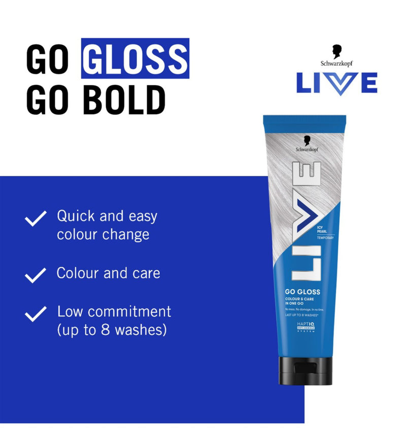 Schwarzkopf Icy Pearl hair gloss 150ml (British brand)