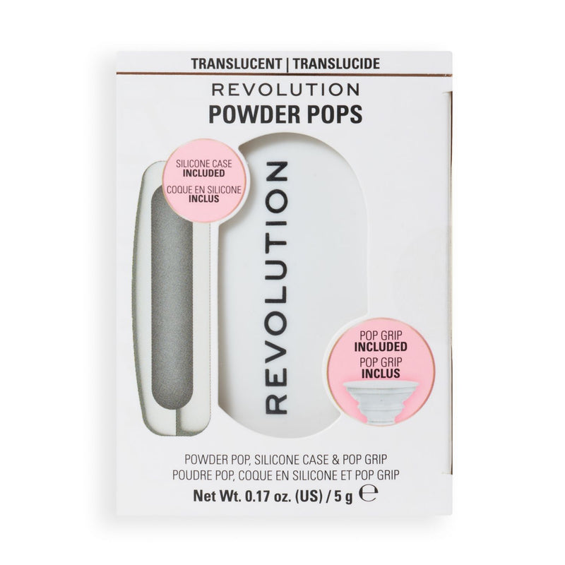 Revolution translucent setting powder with pop grip and case 5g (British brand)