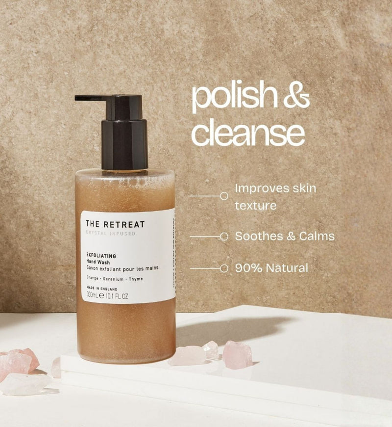 THE RETREAT exfoliating hand wash 300ml (British brand)