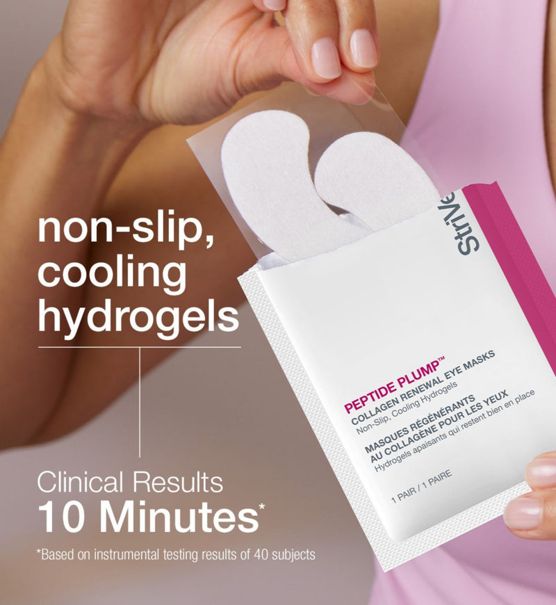 Strivectin Peptide Plump Collagen Renewal Eye Mask 6 pairs, UK version