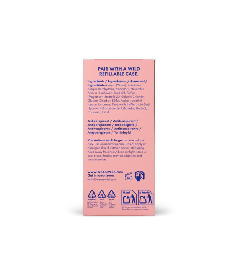 Wild antiperspirant roll-on refill 50ml, UK version