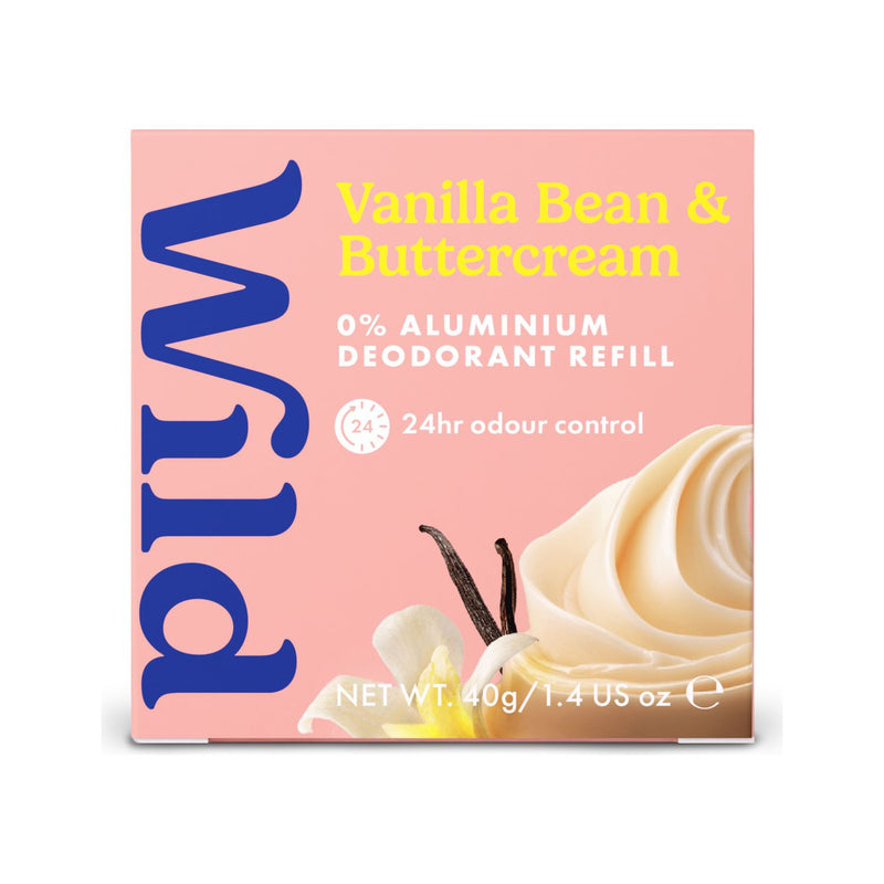 Wild deodorant refill Vanilla Bean and Buttercream 40g (British brand)