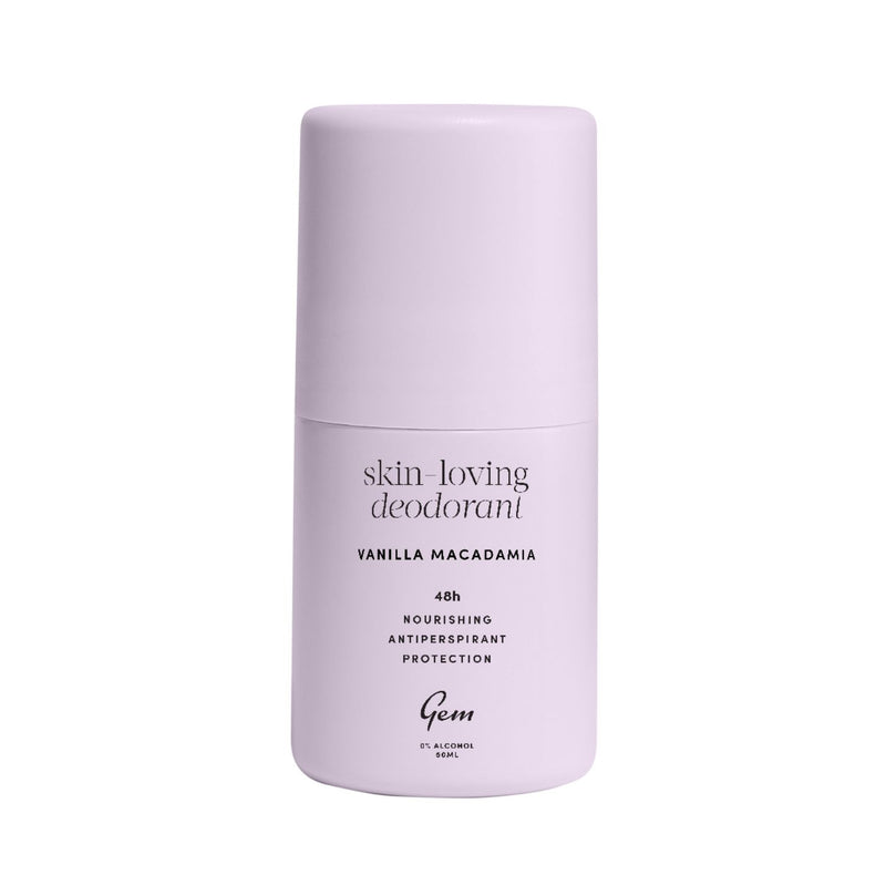 Gem roll-on deodorant vanilla macadamia 50ml, UK version