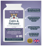 Harver Pets calm supplement chicken flavoured 120 tablets, UK version