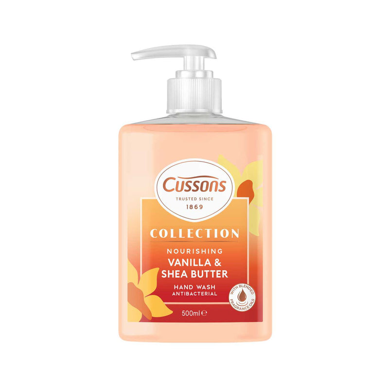 Cussons vanilla shea handwash 500ml, UK version