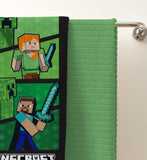 Minecraft themed towel 70x140cm - British product