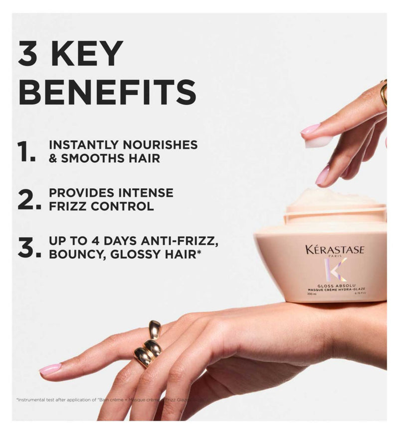 Kerastase Hydra-Glaze masque thick frizzy hair 200ml, imported from the UK
