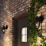 Feiss English Bridle wall lantern black outdoor lighting, UK version