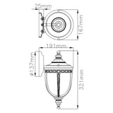 Feiss English Bridle wall lantern black outdoor lighting, UK version