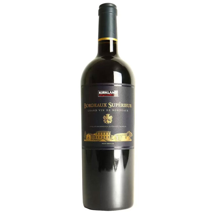Kirkland Signature Bordeaux Supérieur red wine 2023 75cl, UK version