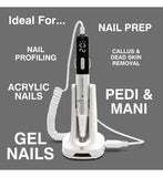 Rio Salon Pro nail drill with ceramic and tungsten bits, imported from the UK
