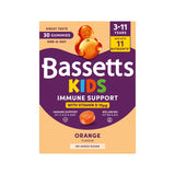 Bassetts kids immune support orange gummies 30 count, imported from the UK