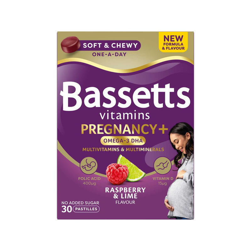 Bassetts Pregnancy+ multivitamin gummies 30 count (British brand)