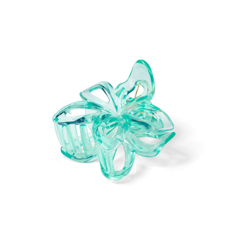 Boots turquoise flower hair clip, British brand