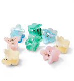 Boots mini flower marble hair clips 8s (British brand)