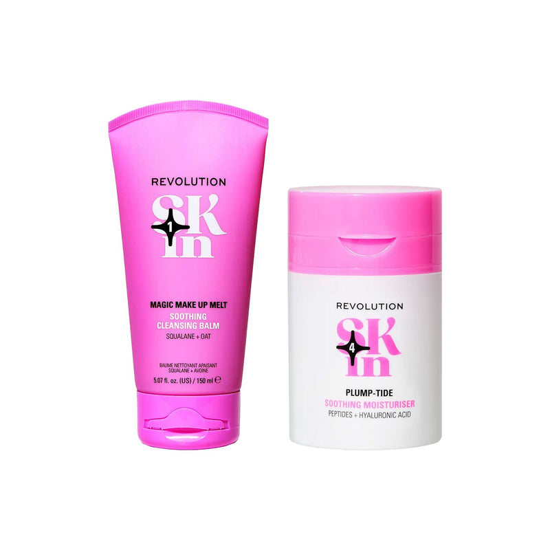Revolution Skin Go Gentle Cleanse & Moisturise Duo (British brand)