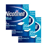 Nicotinell nicotine gum 2mg mint 204 pieces x3, imported from the UK