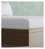 Panda 100% bamboo fitted sheet pure white king, UK version
