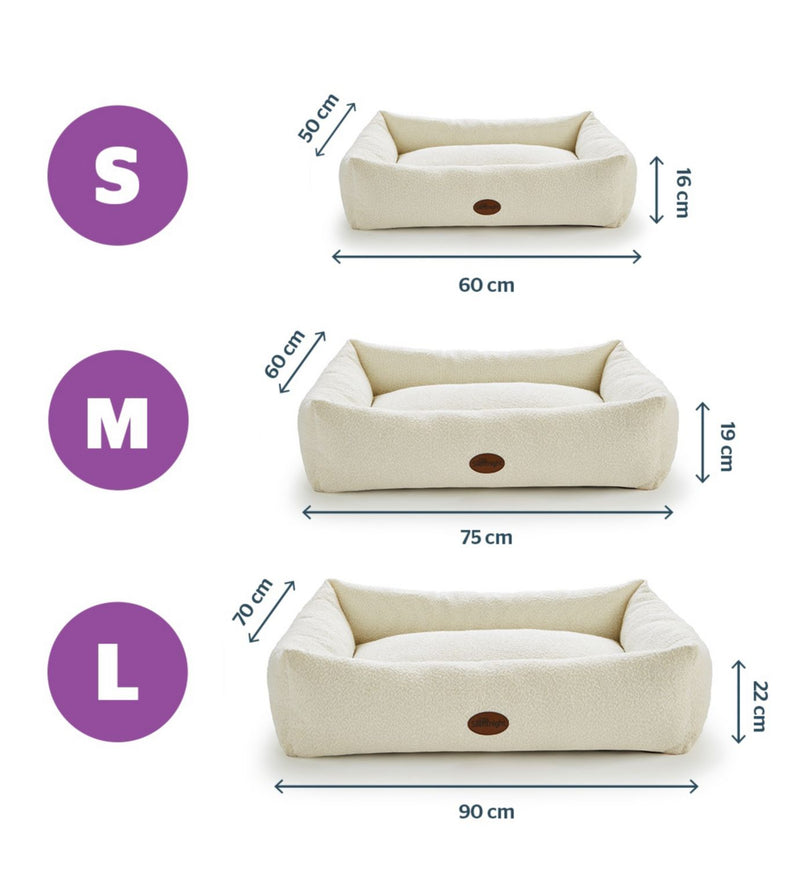 Silentnight Ultimate Deep Sleep Boucle pet bed small, imported from the UK