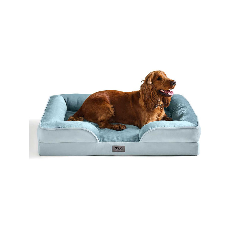 Snug orthopaedic pet bed blue extra large, UK version